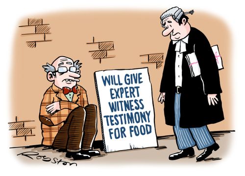 Will give expert witness testimony for food