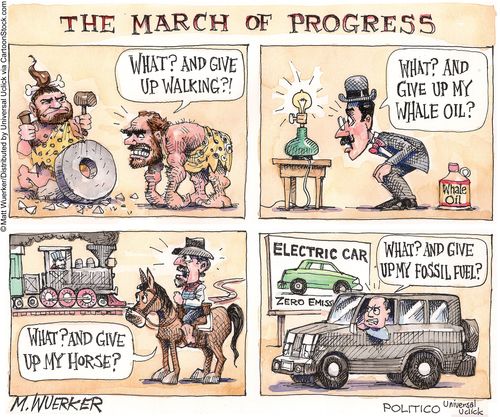 The March of Progress.