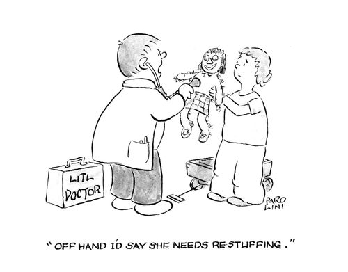 'Off hand I'd say she needs re-stuffing.'