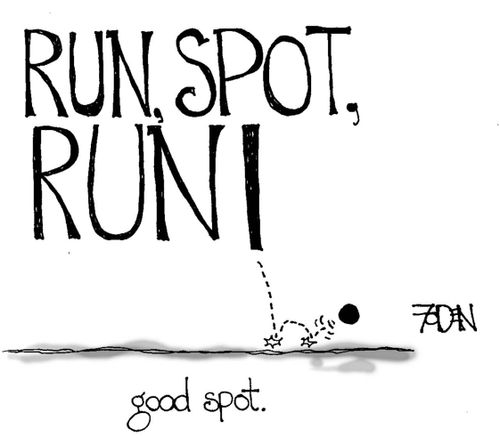 Run, spot, run! - good spot.