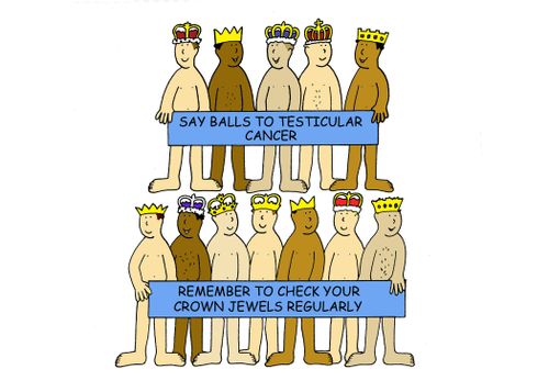 Say balls to testicular cancer, remember to check your crown jewels regularly.