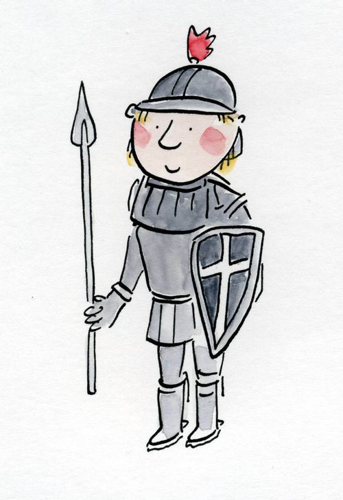 Knight in shining armour.