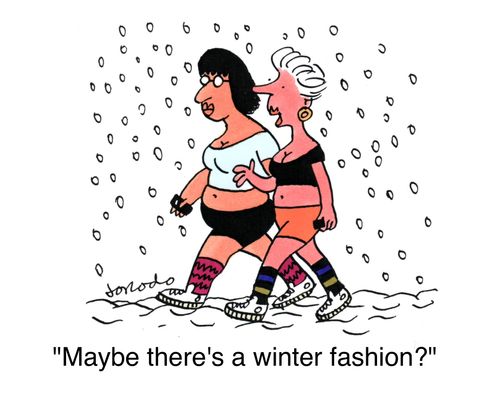 'Maybe there's a winter fashion?'
