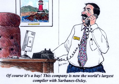 'Of Coure it's a buy! This company is now the largest complier with Sarbanes-Oxley.'