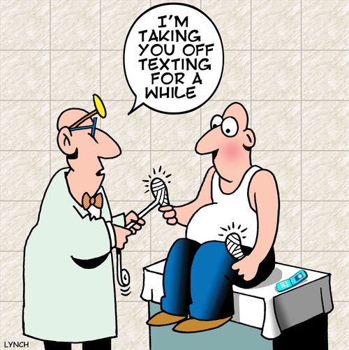 'I'm taking you off texting for a while.'
