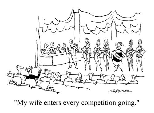 "My wife enters every competition going."