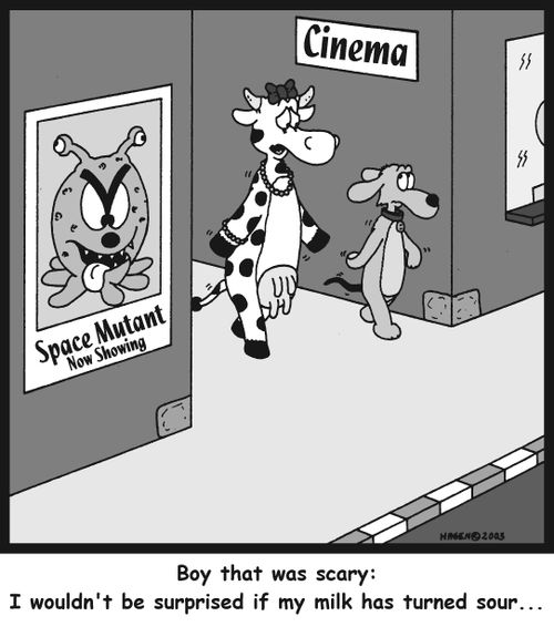 'Boy that was scary: I wouldn't be surprised if my milk has turned sour...'