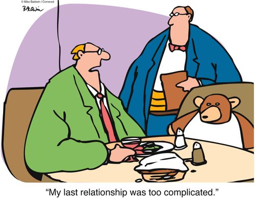 'My last relationship was too complicated.'