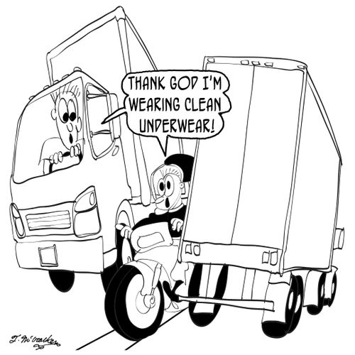 'Thank God I'm wearing clean underwear!'