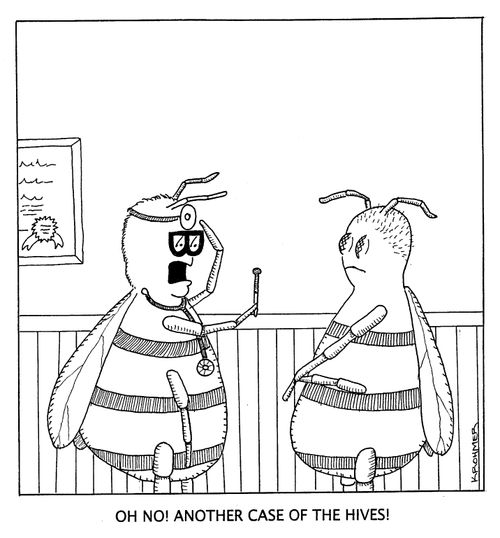 Oh, no! Another case of the hives!