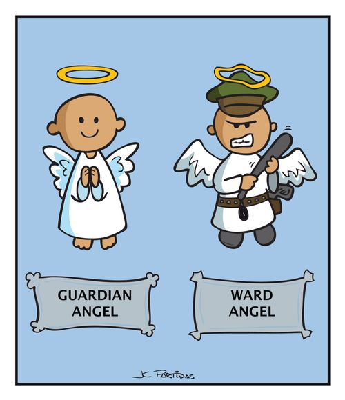 Guardian Angel and Ward Angel