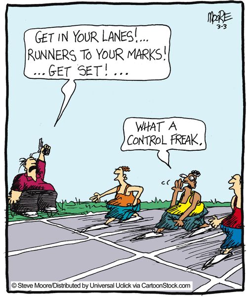 'What a control freak!'