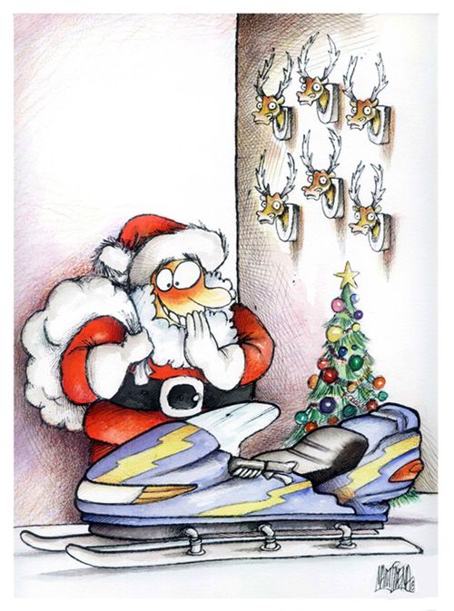 Santa Upgrades His Sleigh.