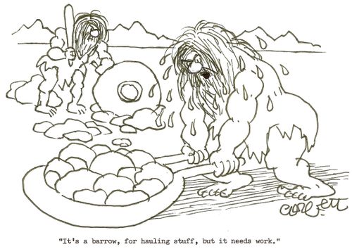 'It's a barrow, for hauling stuff, but it needs work.'