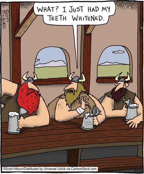 'What I've just has my teeth whitened,'
