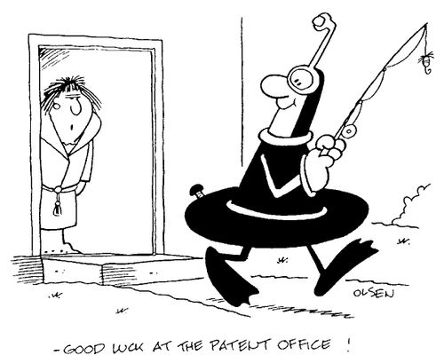 "Good luck at the patent office"