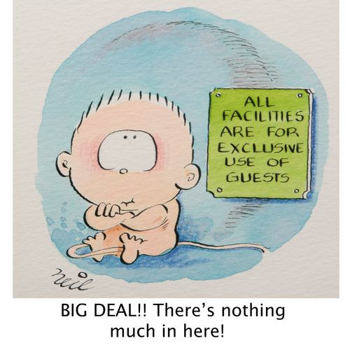 'Big deal! There's nothing much in here!'