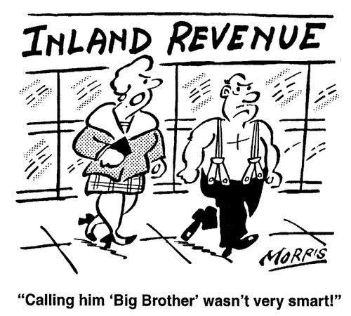 Inland Revenue - Calling him 'Big Brother' wasn't very smart!