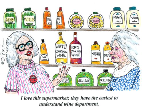 'I love this supermarket; they have the easiest to understand wine department.'