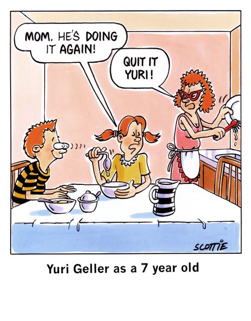 Yuri Geller as a 7 year old.
