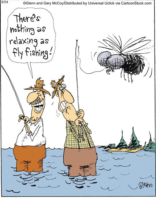 'There's nothing as relaxing as fly fishing.'