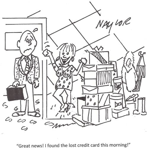 "Great news! I found the lost credit card this morning!"