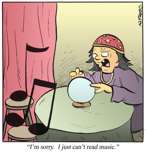 'I'm sorry. I just can't read music.'