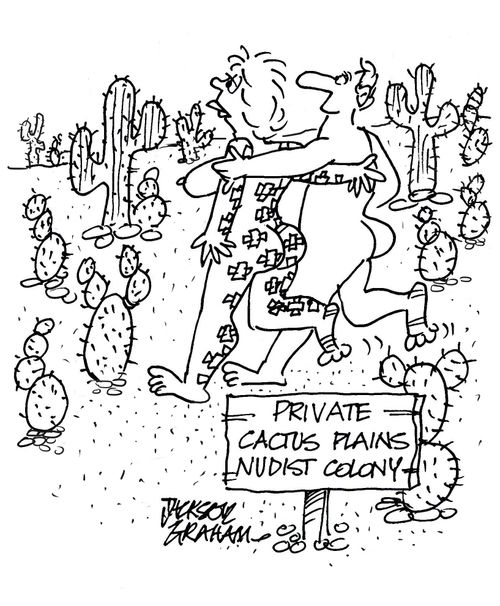 Private Cactus Plains Nudist Colony.