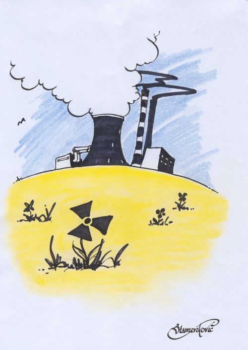 Radioactive pollution.