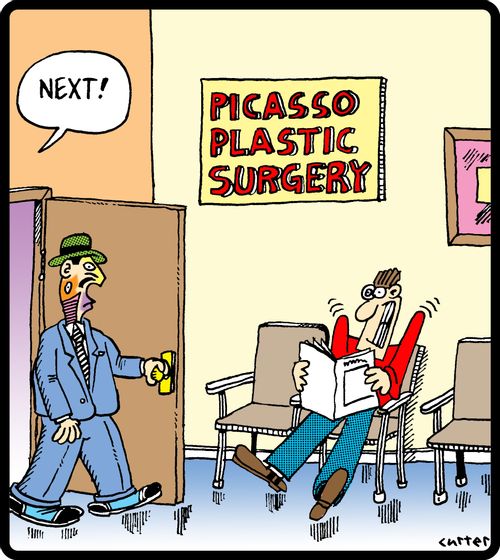 Picasso plastic surgery.