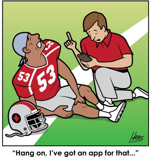 "Hang on, I've got an app for that."