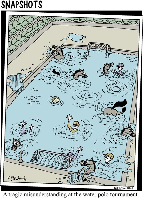 A tragic misunderstanding at the water polo tournament.