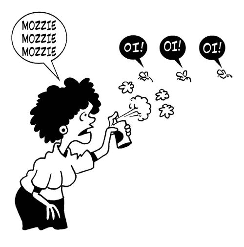 'Mozzie Mozzie Mozzie!'  'Oi!' 'Oi!' 'Oi!'