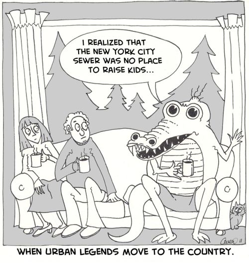 When Urban Legends Move to the Country