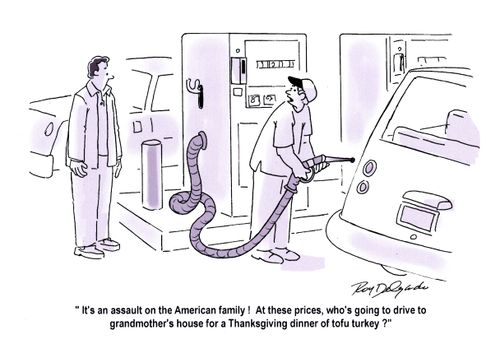 'It's an assault on the American family! At these prices, who's going to drive to grandmother's house for a thanksgiving dinner of tofu turkey?'