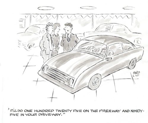 'It'll do one hundred twenty five on the freeway and ninety five in your driveway.'