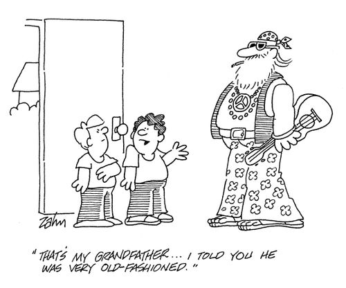 'That's my grandfather - I told you he was old fashioned.'