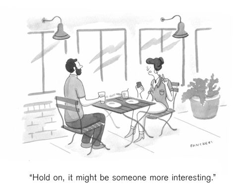"Hold on, it might be someone more interesting."
