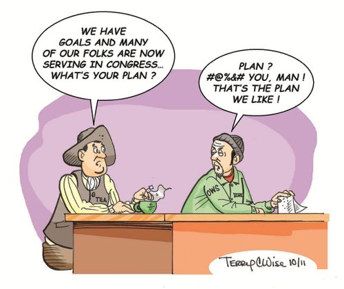 'We have goals and many of our folks are now serving in congress...what's your plan?'