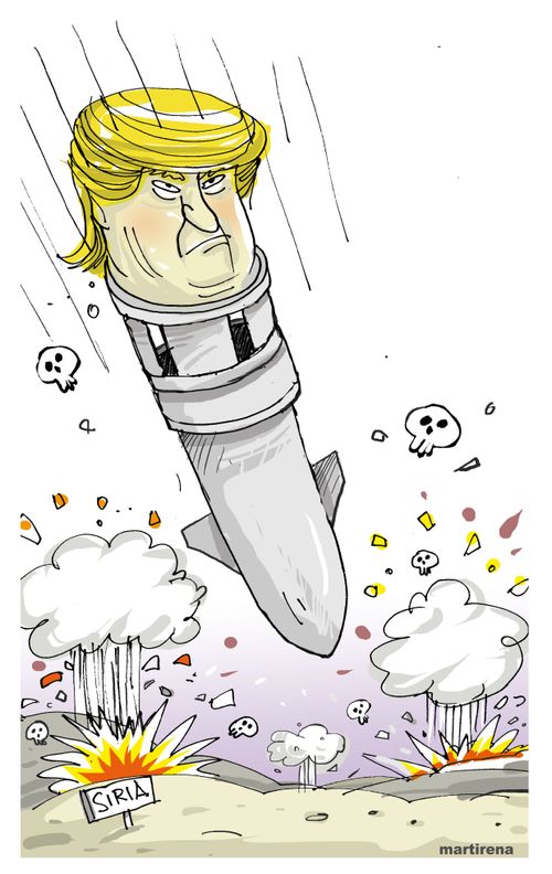 The USA Bombs Syria