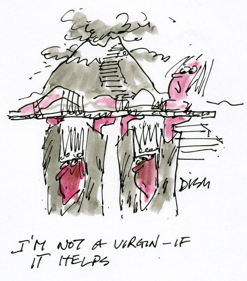 'I'm not a virgin - if it helps.'