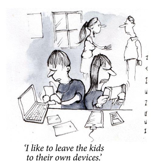 "I like to leave the kids to their own devices."