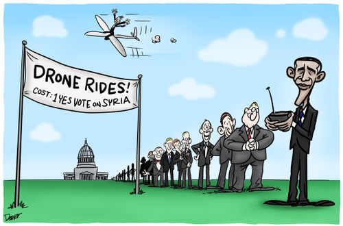 Free Drone Rides For A Yes Vote On Syria!
