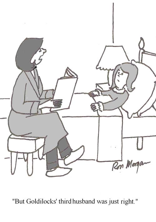 "But Goldilocks' third husband was just right."