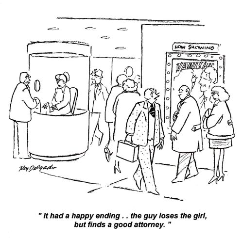 'It had a happy ending... the guy loses the girl, but finds a good attorney.'