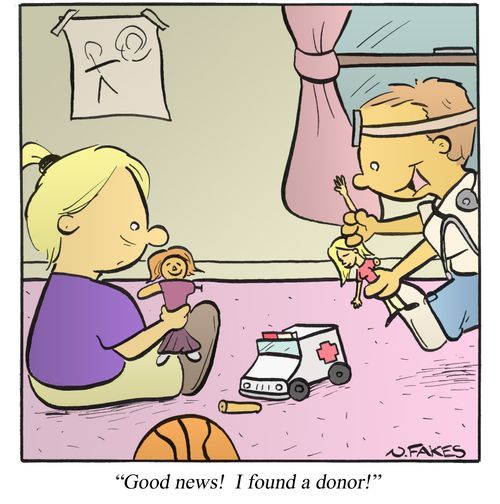 'Good news! I found a donor!'