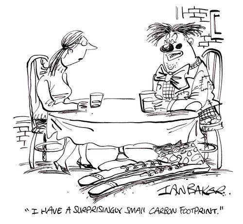 'I have a surprisingly small carbon footprint.'