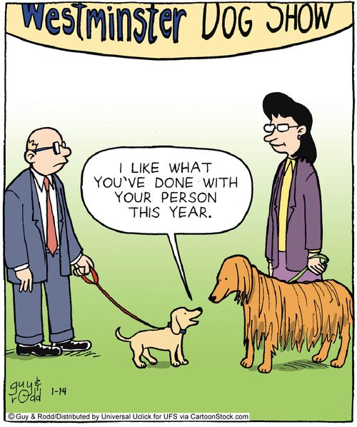 'I like what you've done with your person this year.'