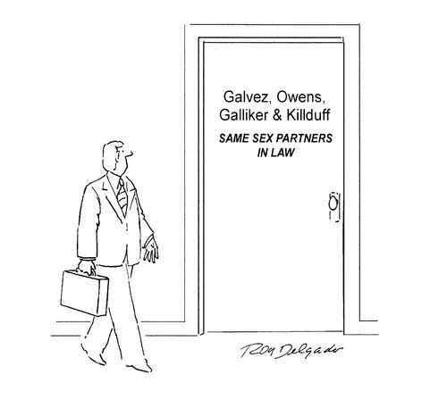 Same sex partners in law.