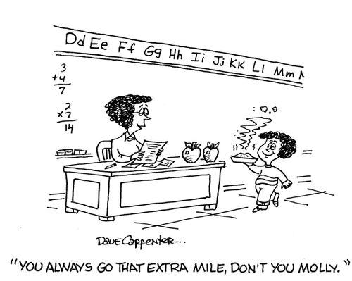 'You always go that extra mile, don't you Molly.'